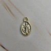 MINI MEDALLA OVALADA SAN BENITO 12MM ENCH.ORO