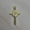 COLGANTE CRUZ SAN BENITO 23MM ENCH.ORO