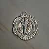 COLGANTE SAN BENITO IRREGULAR TEXTURIZADO 32MM ENCH.PLATA