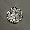 COLGANTE SAN BENITO IRREGULAR TEXTURIZADO 32MM ENCH.PLATA