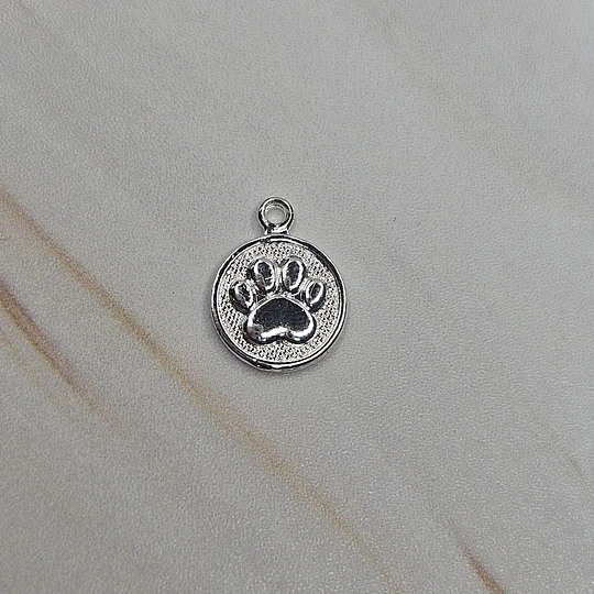 MEDALLA MINI HUELLA 11MM ENCH.PLATA