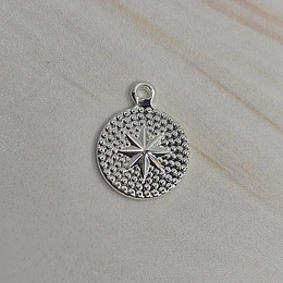 MINI MEDALLA ESTRELLA GUÍA 10,5MM ENCH.PLATA