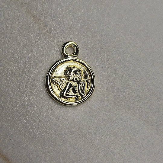 COLGANTE MINI ÁNGEL PENSADOR 15MM ENCH.ORO