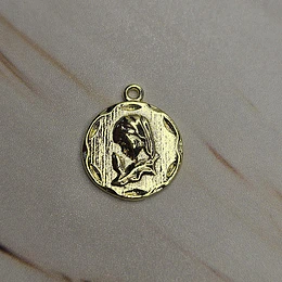 MEDALLA VIRGEN NIÑA 17MM ENCH.ORO
