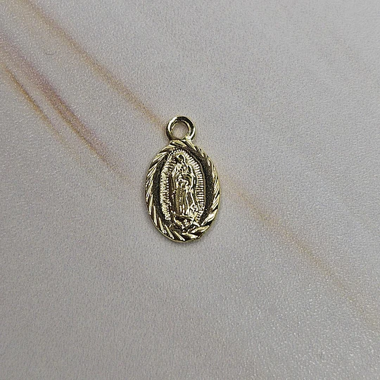 MINI VIRGEN DE GUADALUPE 10MM ENCH.ORO