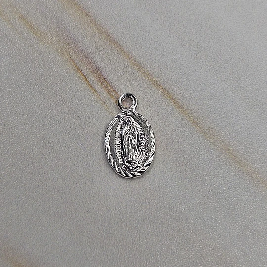 MINI VIRGEN DE GUADALUPE 10MM ENCH.PLATA