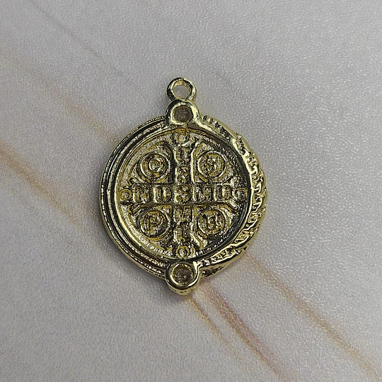 COLGANTE SAN BENITO CIRCÓN 28MM ENCH.ORO