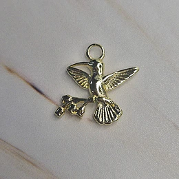 COLGANTE COLIBRI SILVESTRE 27MM ENCH.ORO