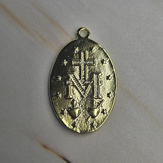 COLGANTE VIRGEN DE LOS RAYOS 30MM ENCH.ORO