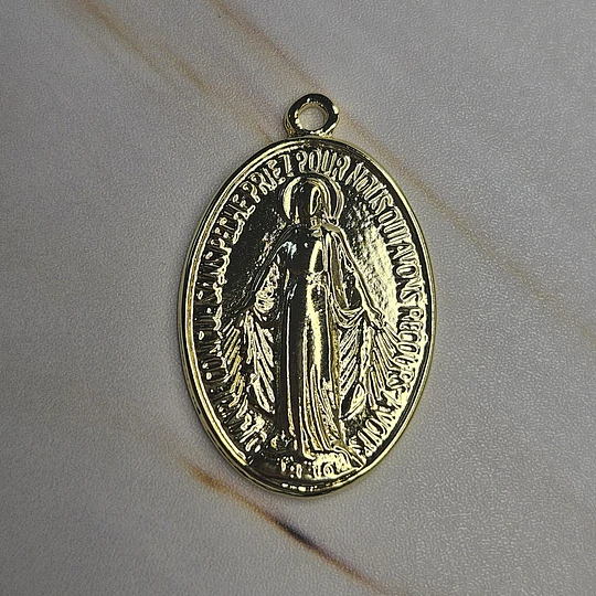 COLGANTE VIRGEN DE LOS RAYOS 30MM ENCH.ORO