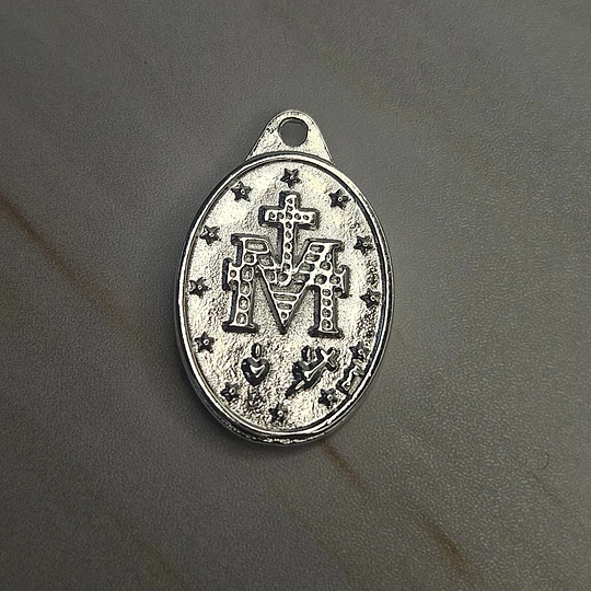 COLGANTE VIRGEN DE LOS RAYOS 25MM ENCH.PLATA