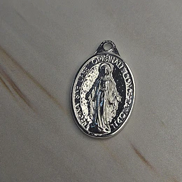 COLGANTE VIRGEN DE LOS RAYOS 25MM ENCH.PLATA