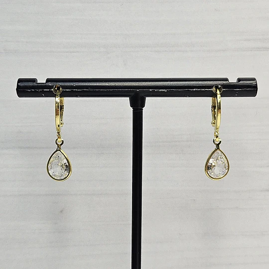 AROS GOTA CIRCÓN 10MM ENCH.ORO