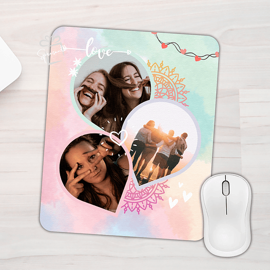 Mouse Pad Friends & Love | Collage Fotos