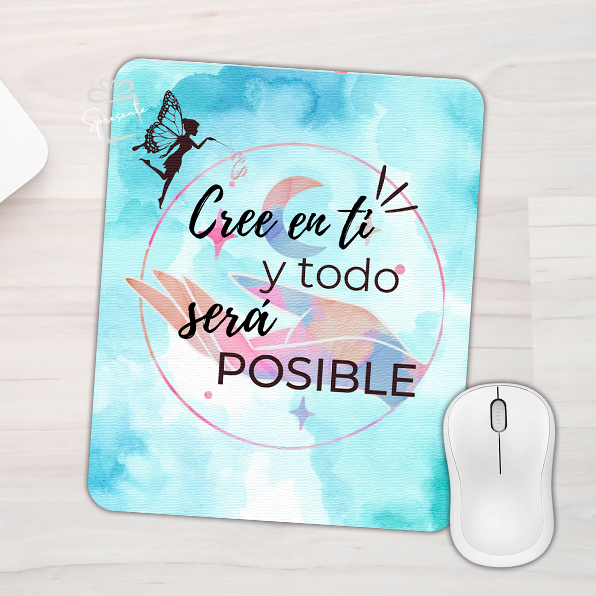 Mouse Pad Inspirador - Cree en ti 1