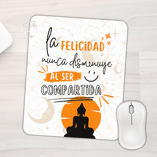 Mouse Pad Inspirador - Comparte Felicidad