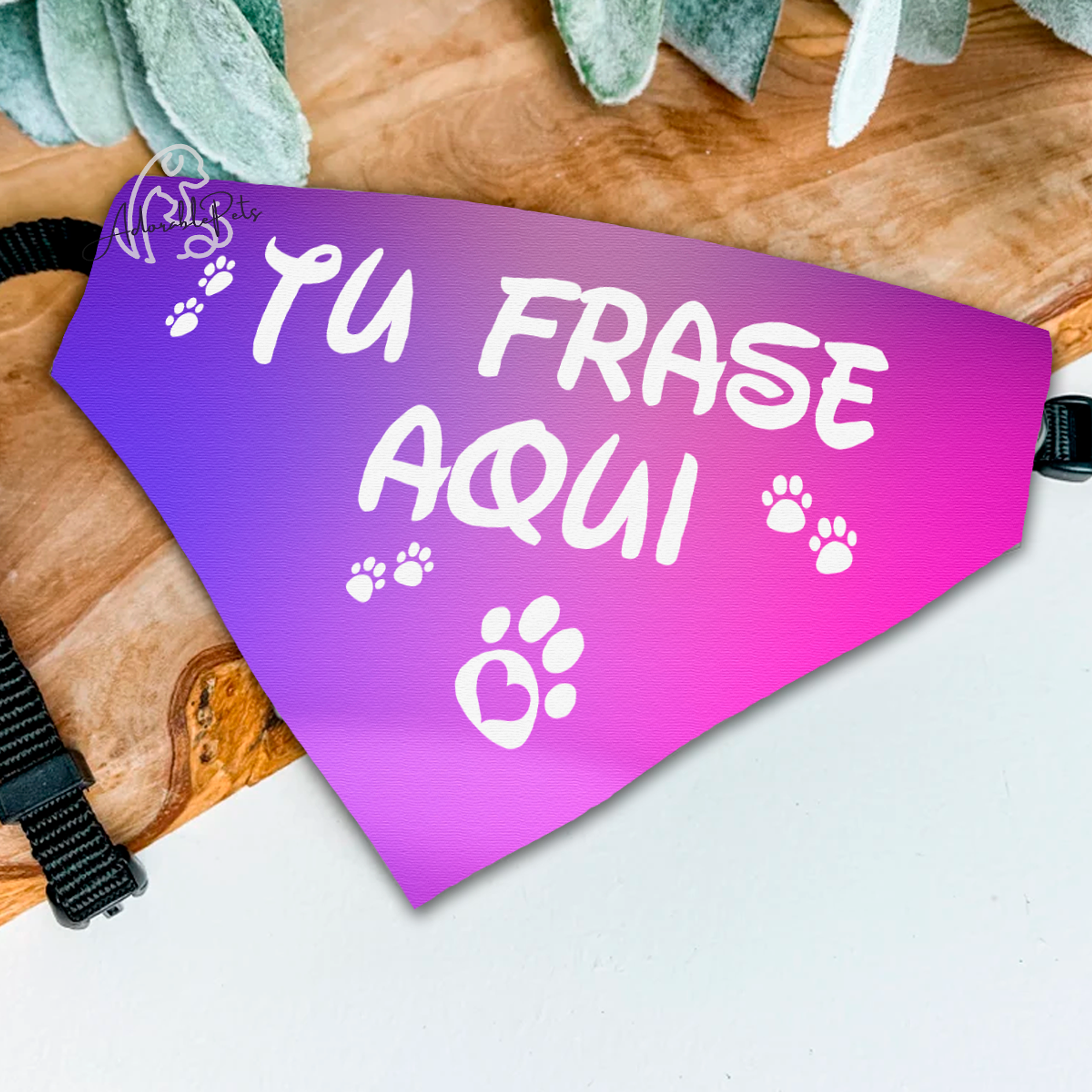 Bandana con Frases Mágicas Personalizada | Mascotas 3