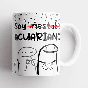 Taza Meme Flork Acuario | Zodiaco