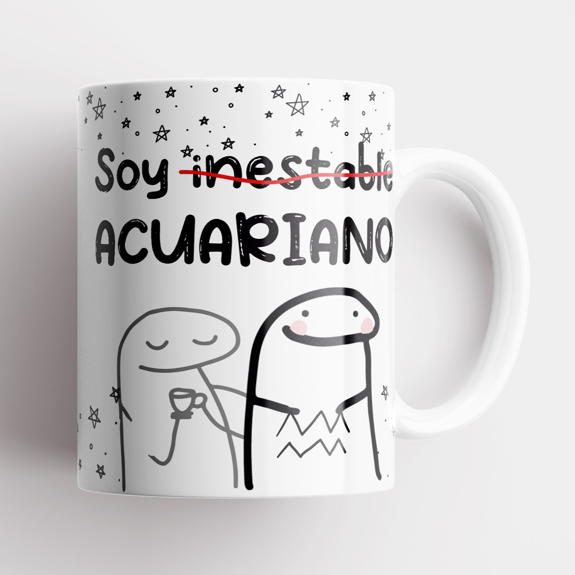 Taza Meme Flork Acuario | Zodiaco 2