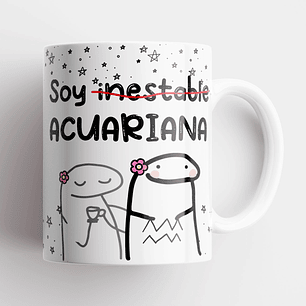 Taza Meme Flork Acuario | Zodiaco