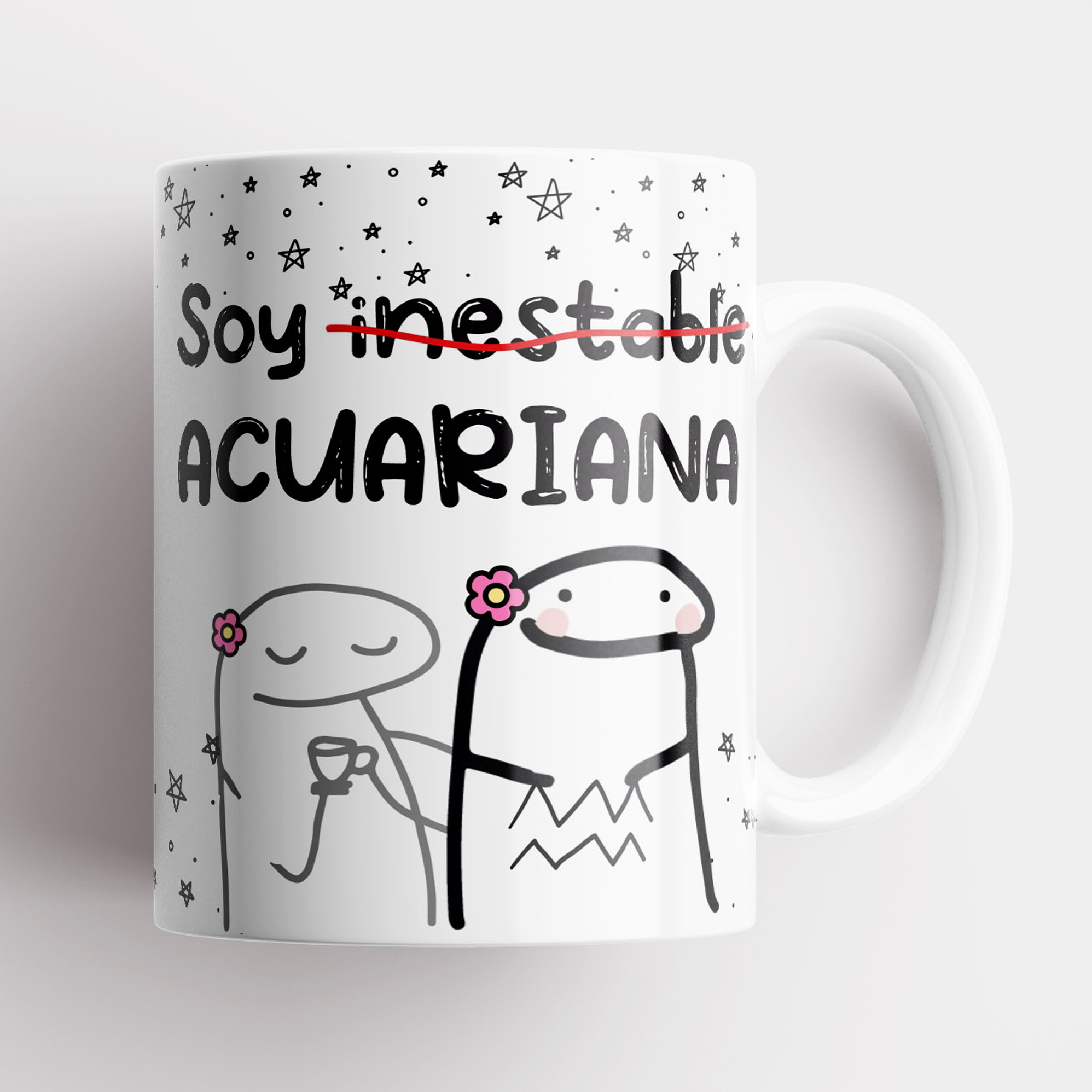 Taza Meme Flork Acuario | Zodiaco 1