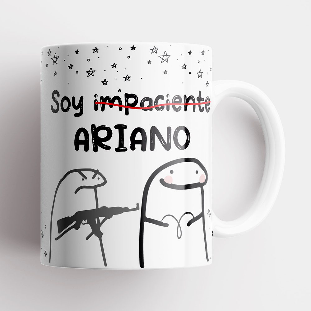 Taza Meme Flork Aries | Zodiaco