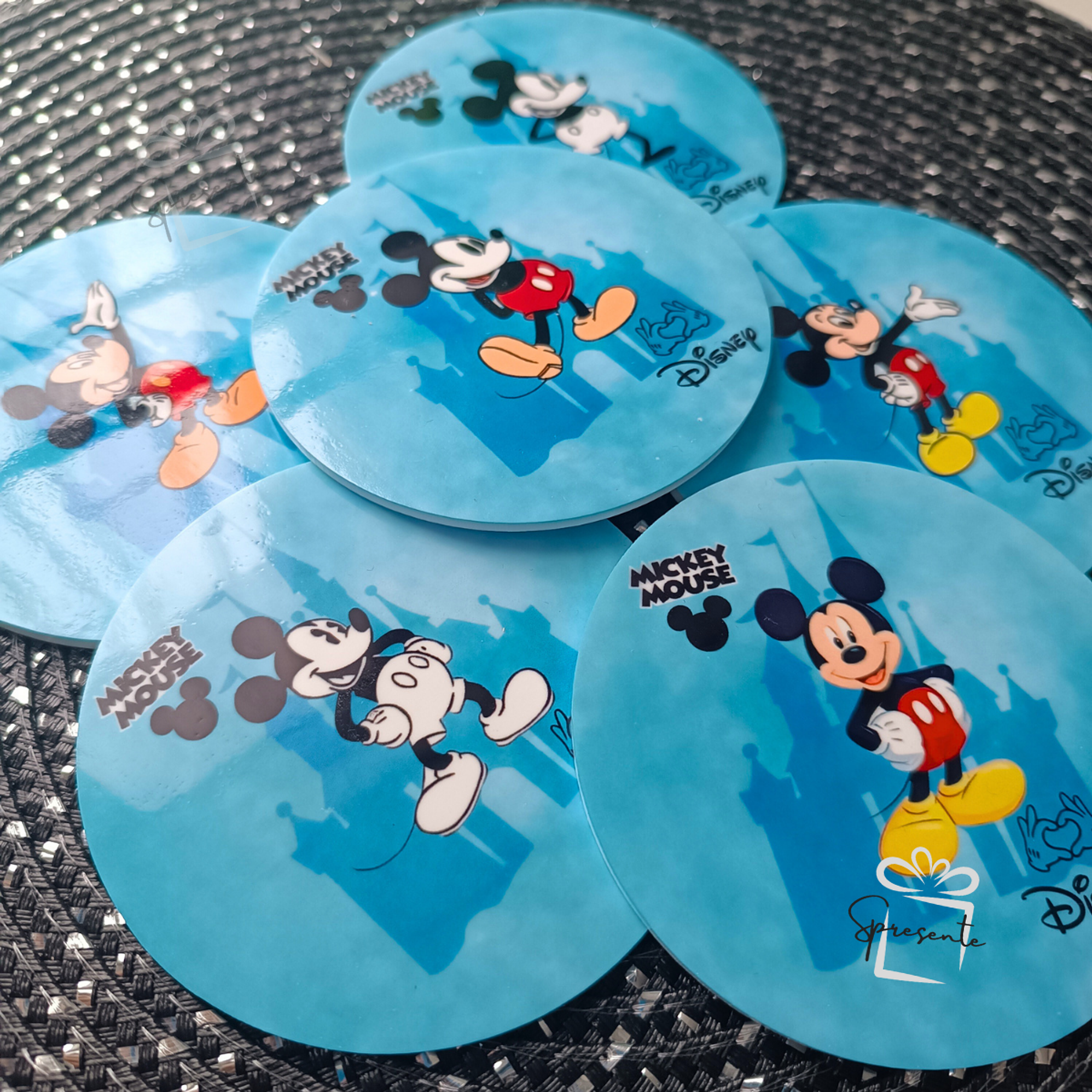 Set 6 Posavasos Personalizados Fotos Logos | 9cm 2