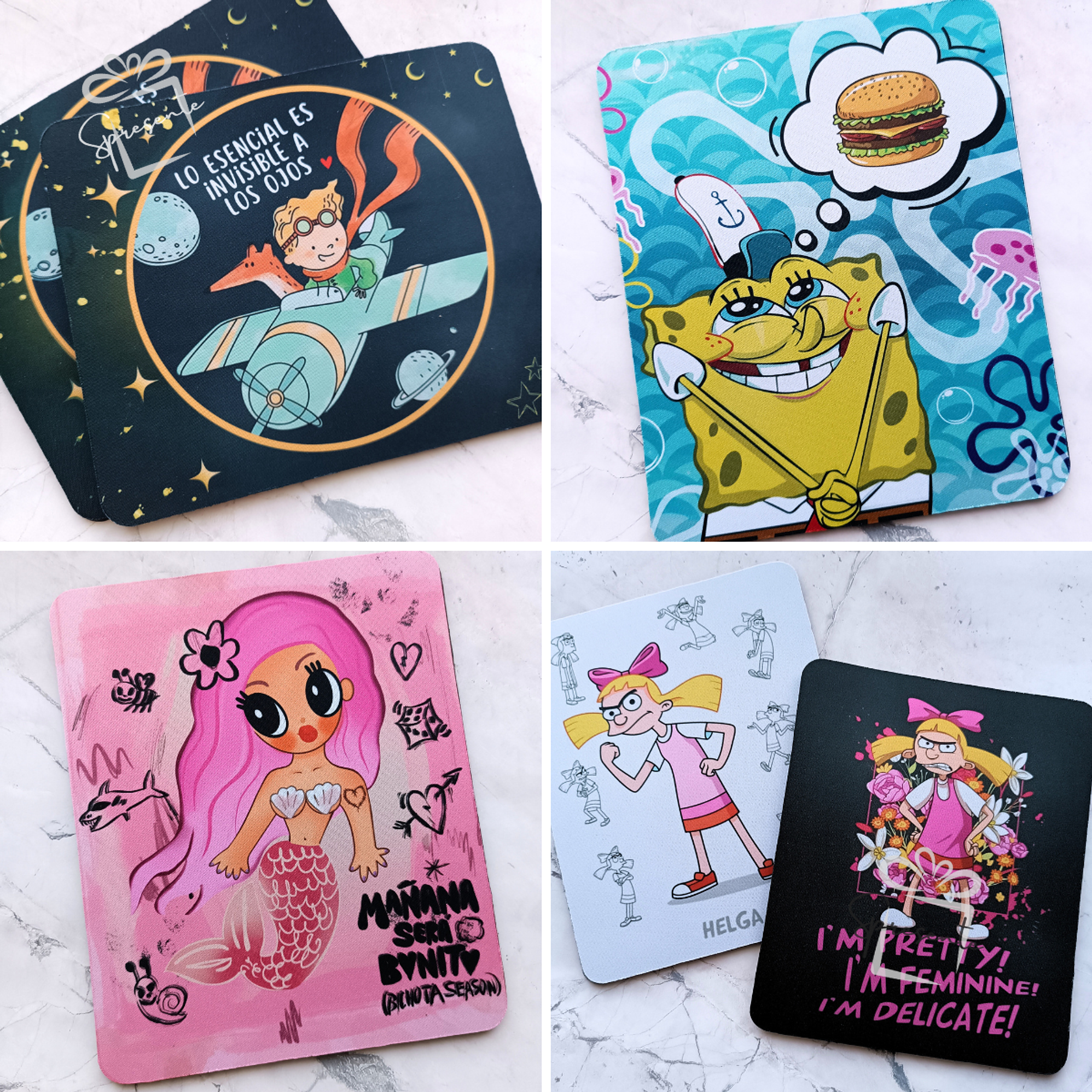 Mouse Pad Personalizado Fotos Frases | 22x18cm 3