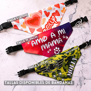 Bandana Personalizada Mascotas | Perros & Gatos