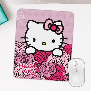 Mouse Pad Hello Kitty - Flowers