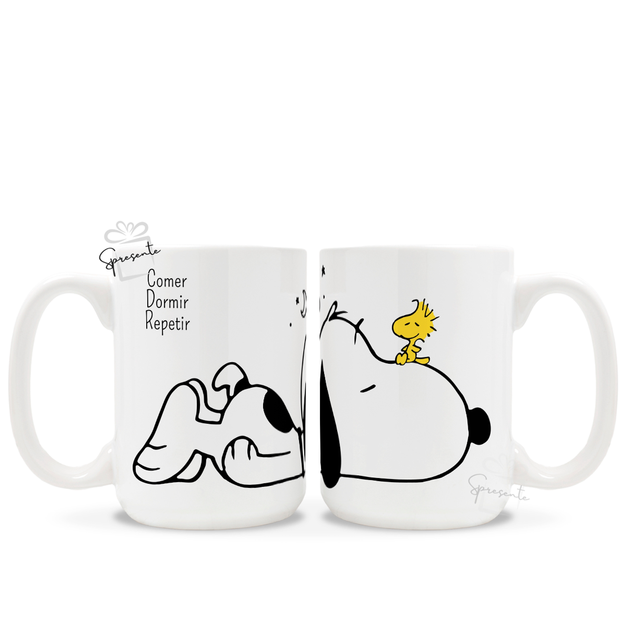 Taza Snoopy y Woodstock - Comer Dormir Repetir 3