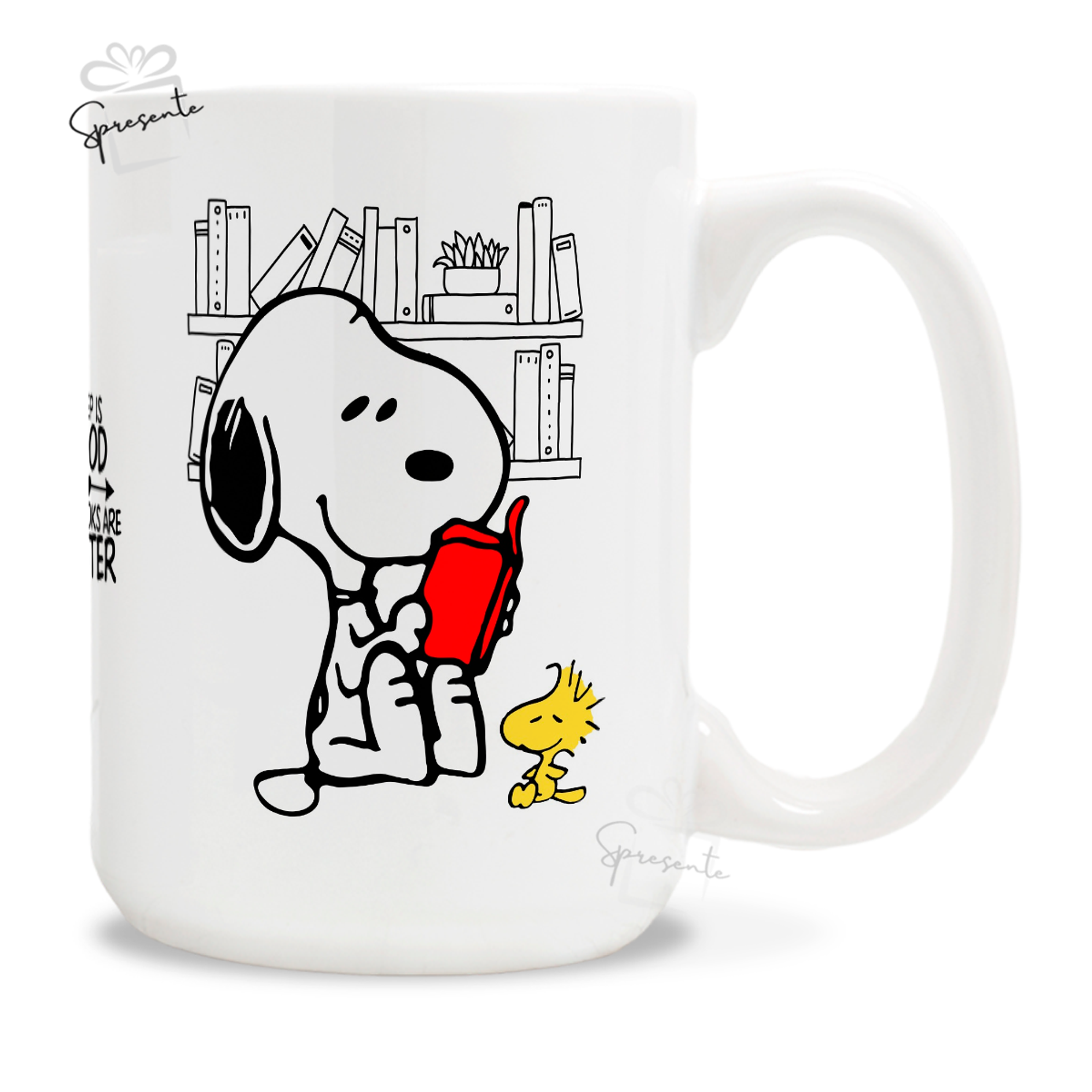 Taza Snoopy - Books Are Better 3