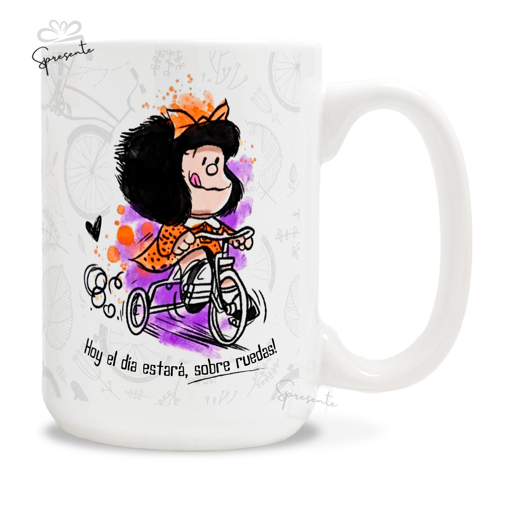 Taza Mafalda - Sobre Ruedas | Motivacional 3