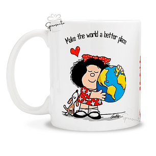Taza Mafalda - Make The World a Better Place