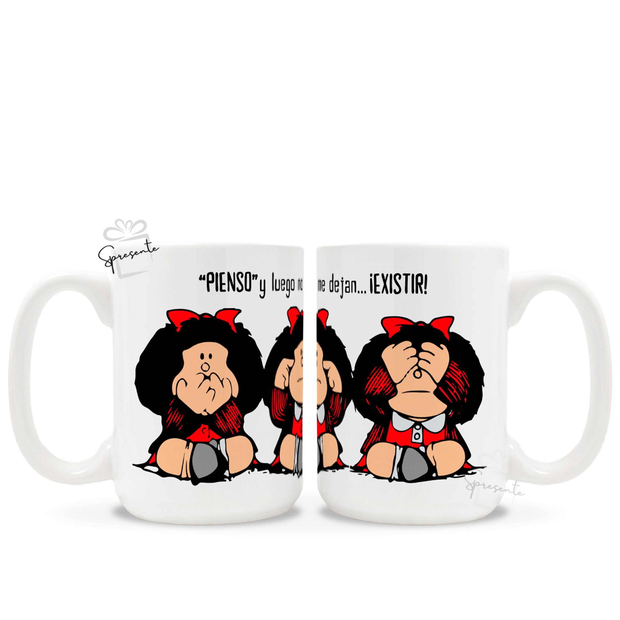 Taza Mafalda - Pienso y Luego... 3