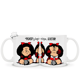 Taza Mafalda - Pienso y Luego...