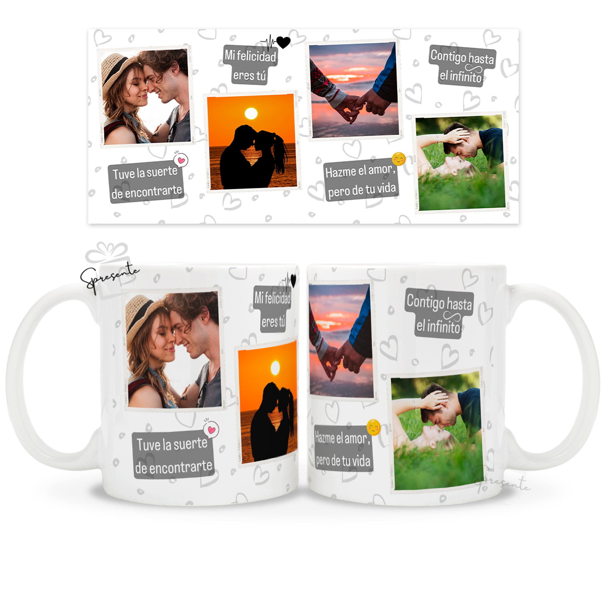 Taza Frases Amor con Fotos - Black | Parejas 3