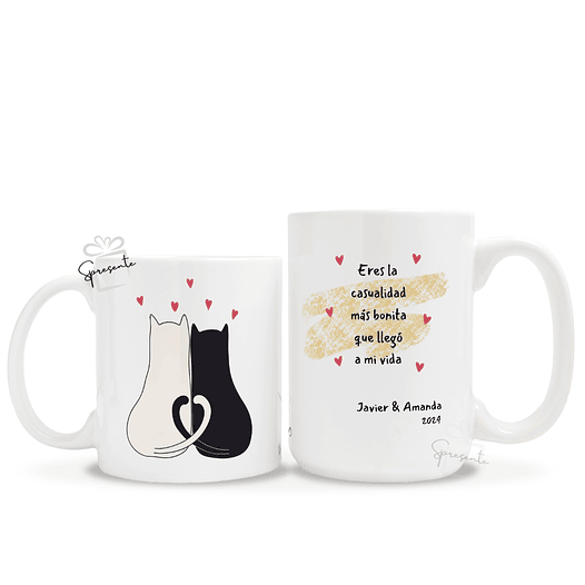 Taza Gatitos y Amor - Bonita Casualidad | Parejas