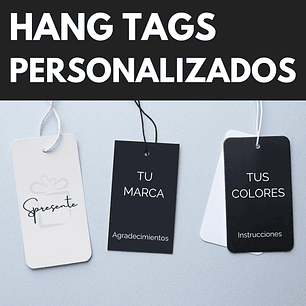 200 Etiquetas 9x5cm Personalizadas | Hang Tag