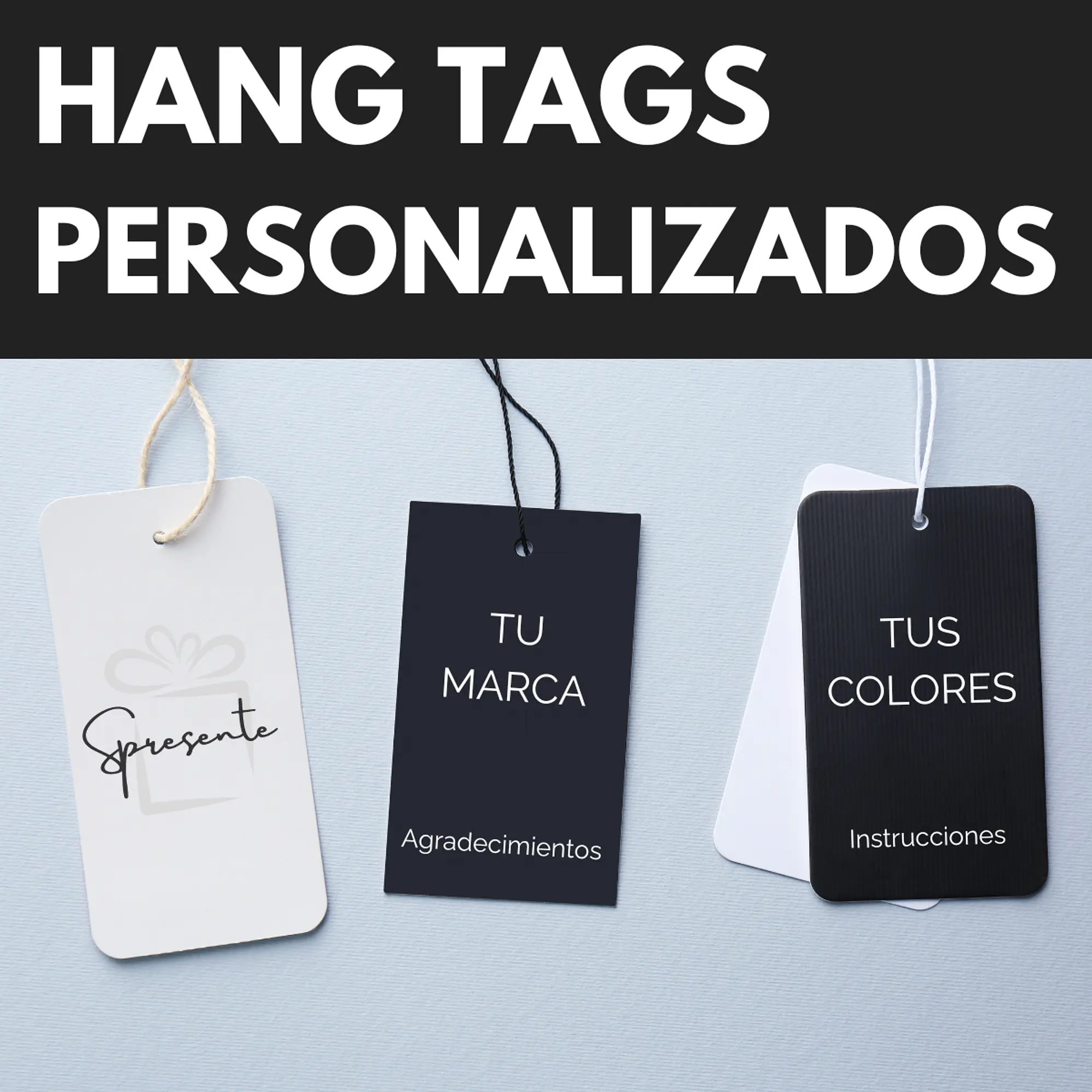 200 Etiquetas 9x5cm Personalizadas | Hang Tag 2
