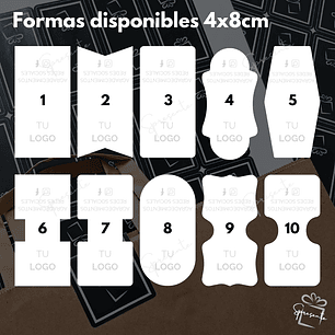 Stickers Cierre de Bolsas o Cajas 4x8 cm Personalizados | Papel Semibrillo