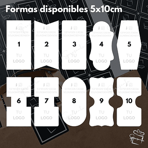 Stickers Cierre de Bolsas o Cajas 5x10 cm Personalizados | Papel Semibrillo