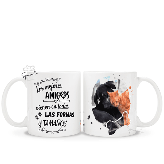 Taza Recuerdo Mascotas - Mejores Amigos | Petlovers