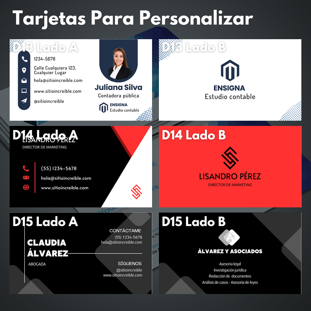 120 Tarjetas de Presentación 9x5cm Tradicional | QR