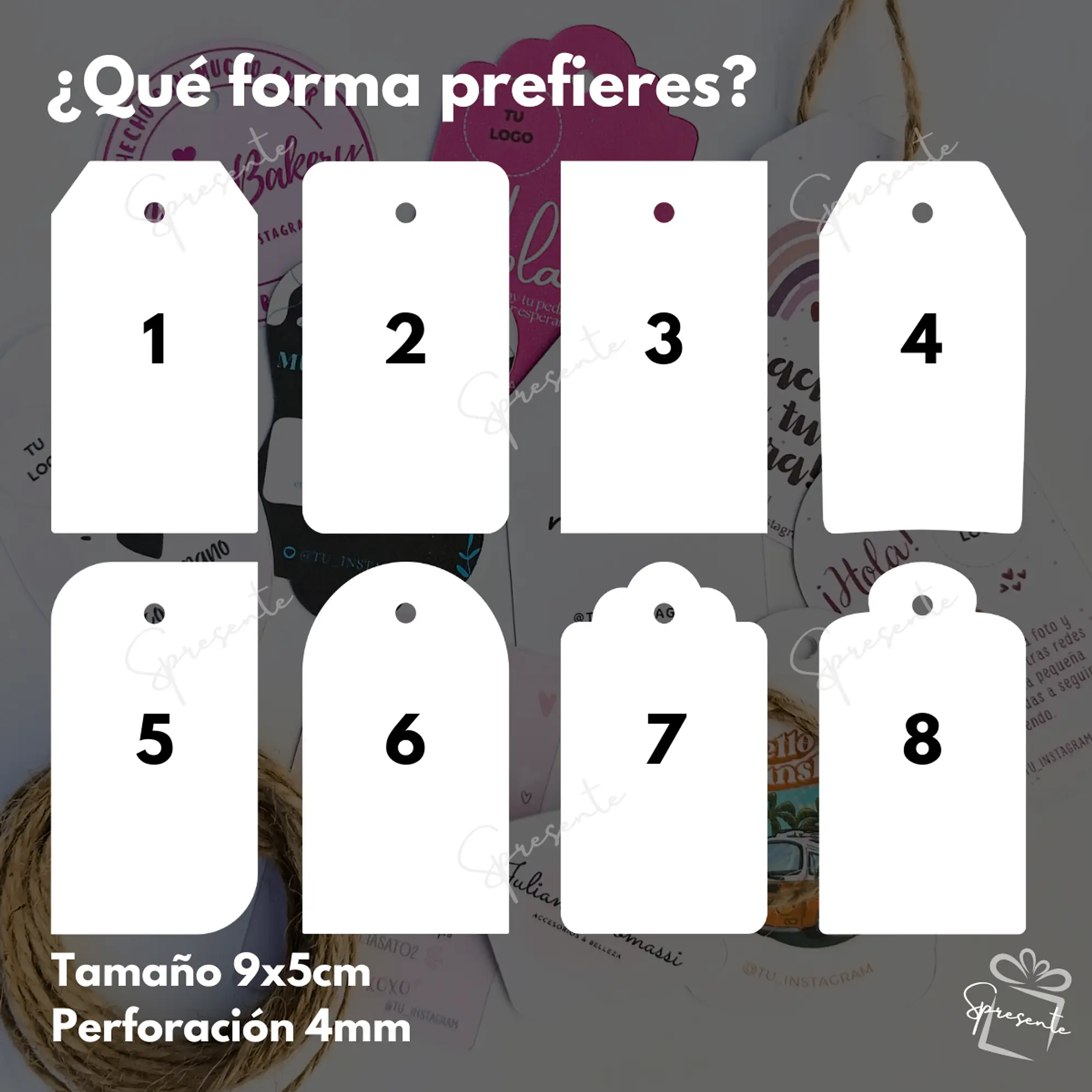 200 Etiquetas 9x5cm Personalizadas | Hang Tag 3