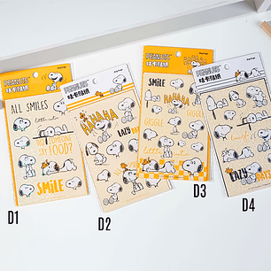 Set Stickers Snoopy Holográficos
