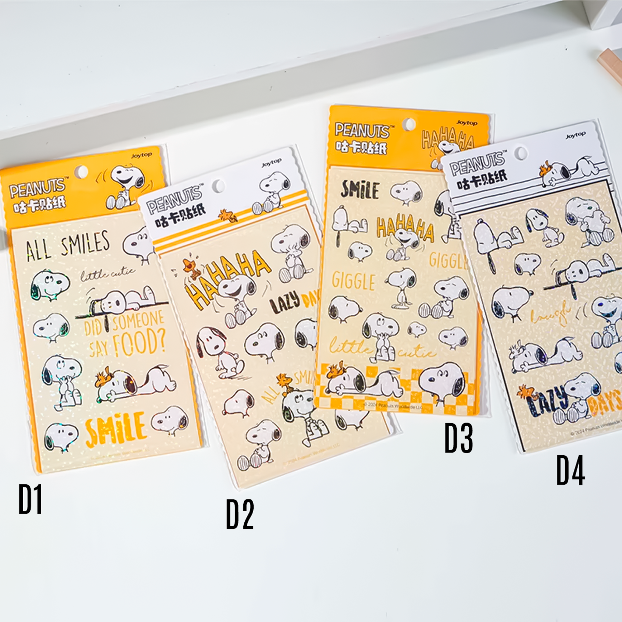 Set Stickers Snoopy Holográficos 2