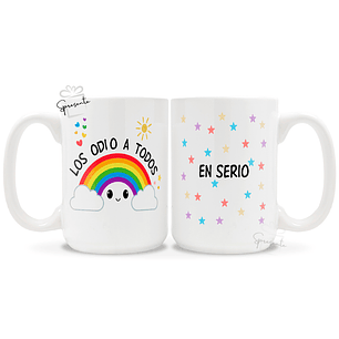 Taza Los Odio a Todos En Serio - Meme