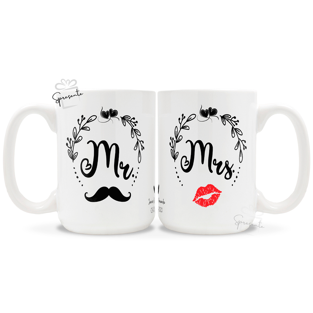 Pack Taza Mr & Mrs | Personalizada Parejas 2
