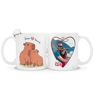 Taza Capibara Love | Personalizada Parejas